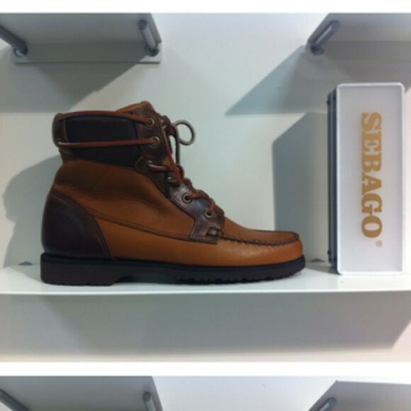 Sebago X Vane Scout Leather Boots Rust Cedar Mens size 10.5 Vibram - Picture 1 of 9
